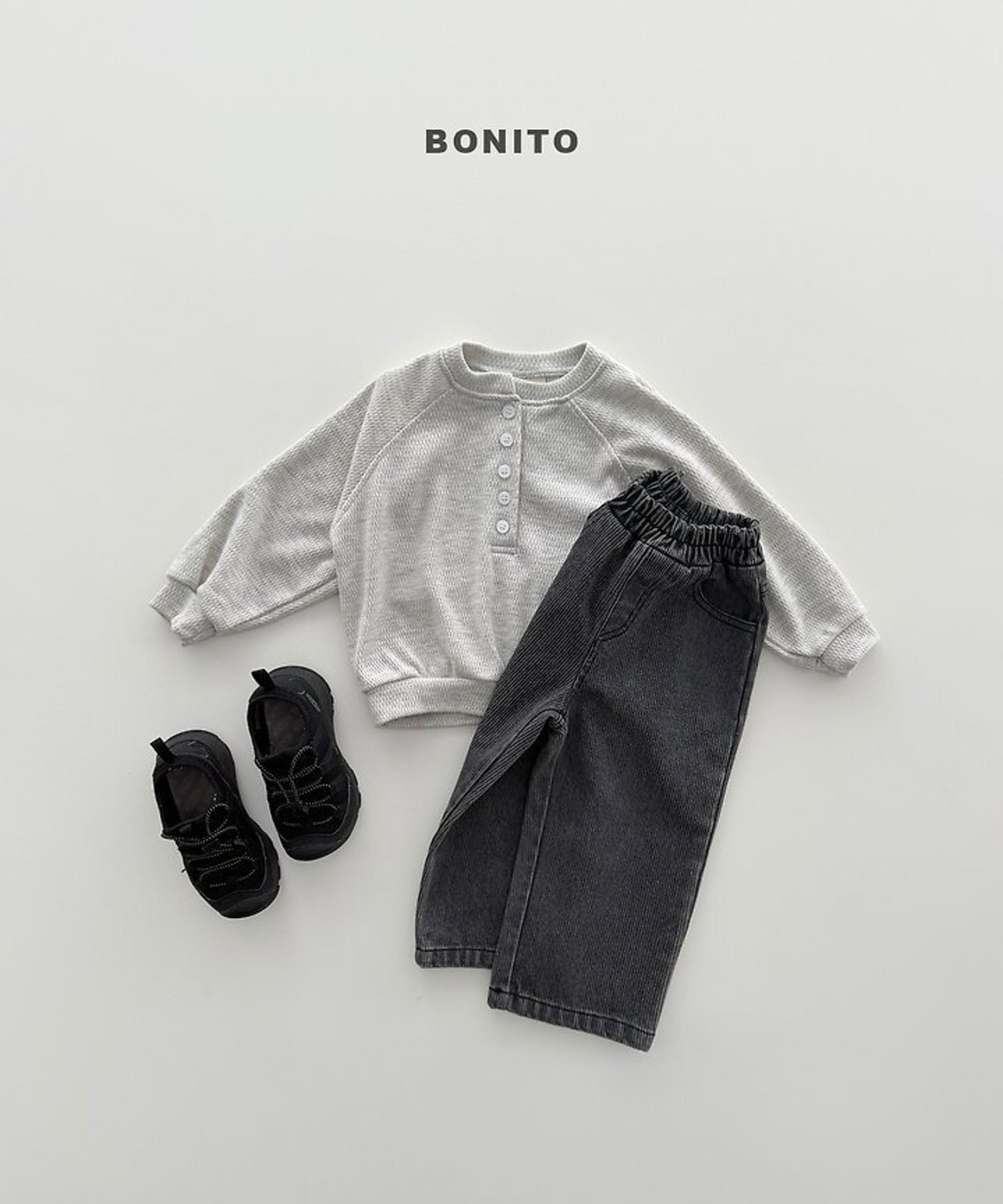 韓国子供服 / BONITO / 26Autumn / ヘンリーネックスウェット / 秋服 *12M~JM *