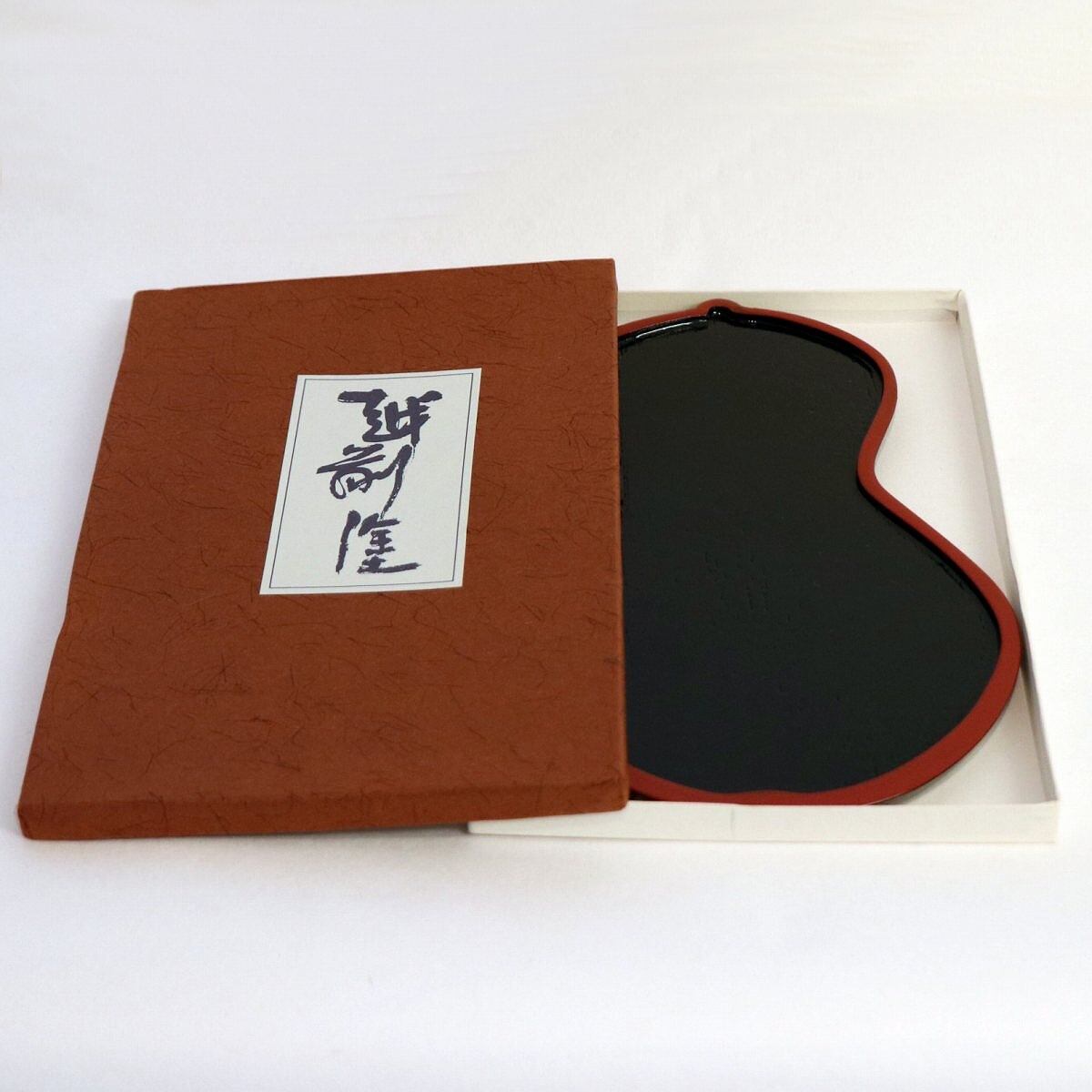 越前塗・ひょうたん型・干菓子盆・No.200619-22・梱包サイズ60  