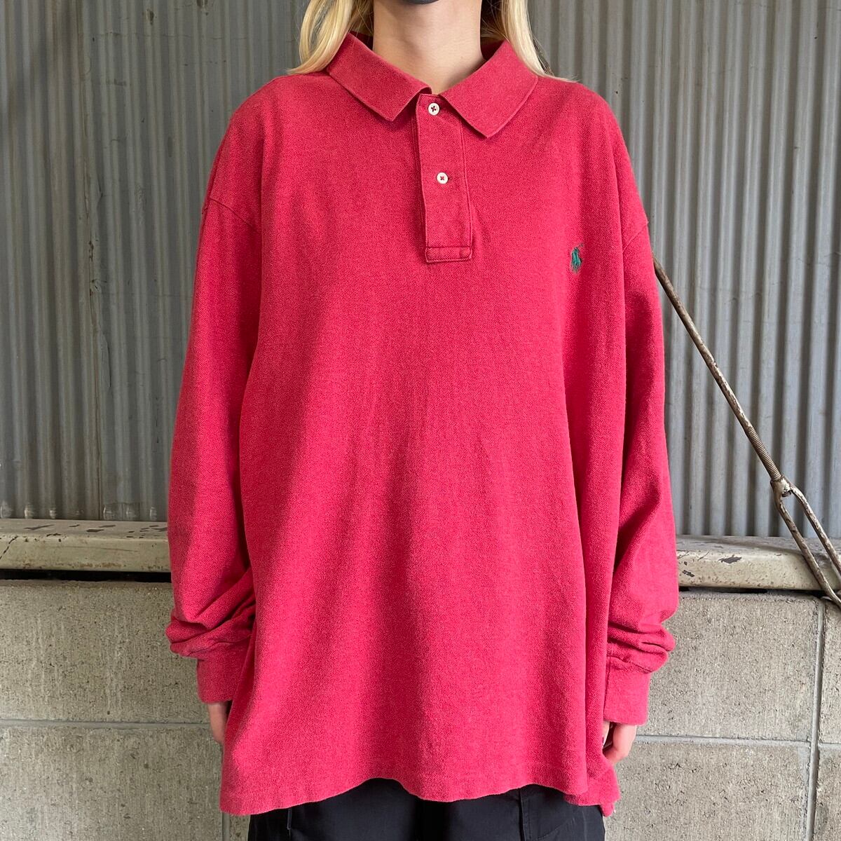 ビッグサイズ Polo Ralph Lauren ポロラルフローレン 鹿の子 長袖