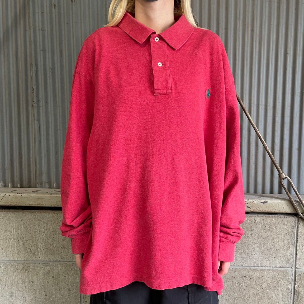 ビッグサイズ Polo Ralph Lauren ポロラルフローレン 鹿の子 長袖 