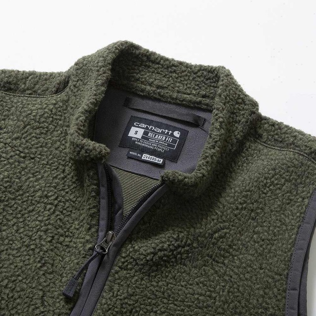 【新品】カーハート ボアフリースZIPベスト CARHARTT 104995 M RELAXED FIT FLEECE FULL ZIP
