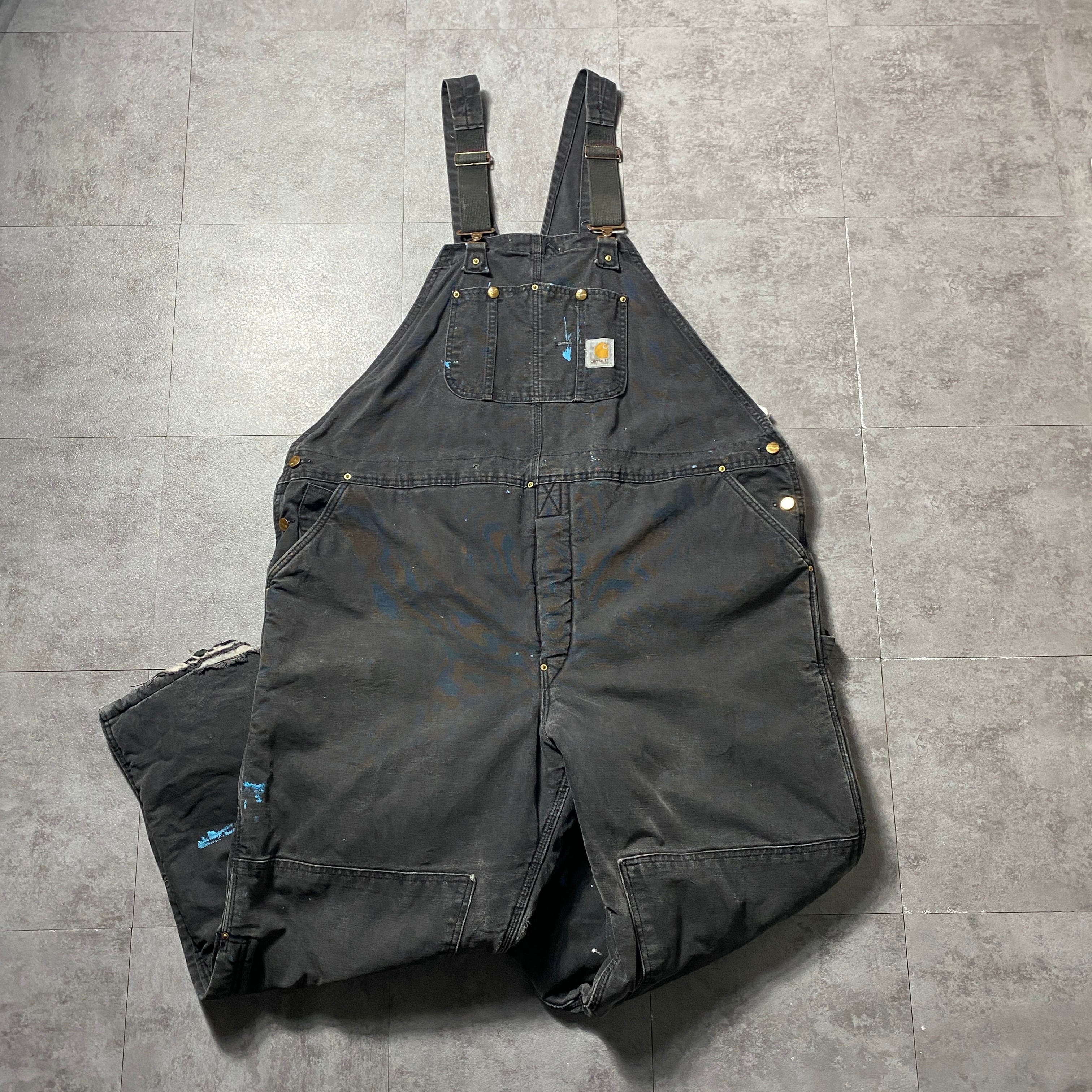 50×30】【USA製】00's carhartt カーハート ボタンフライ ダブルニー