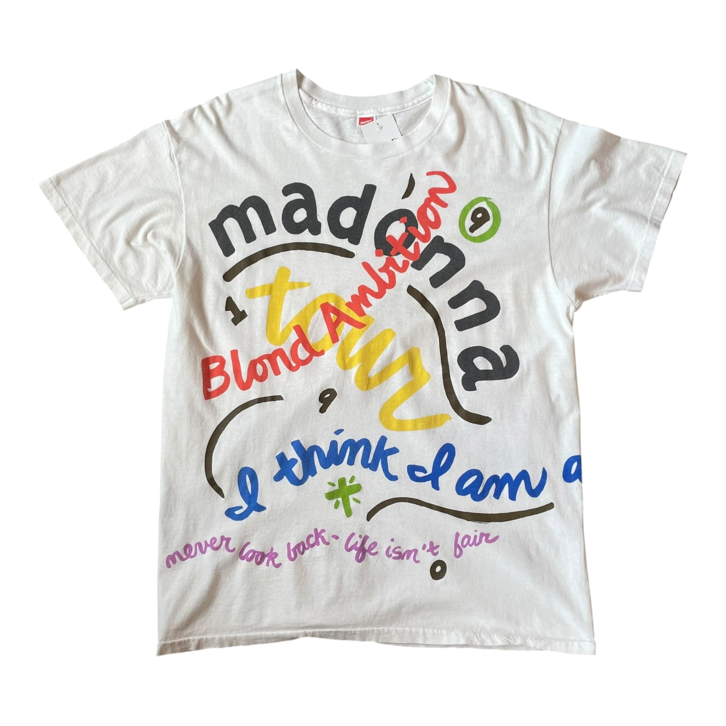 Special!! 1990s Madonna "Keith Haring Design" "Blond Ambition Tour 1990" T-shirt