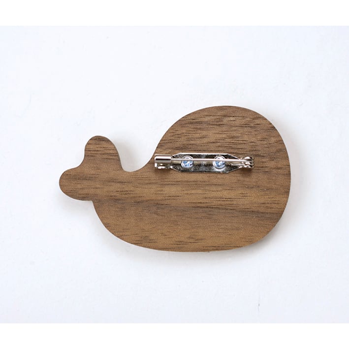 キッコロ 】動物の木製ブローチ うま・わに・くじら | GINZA HAKKO 木の香