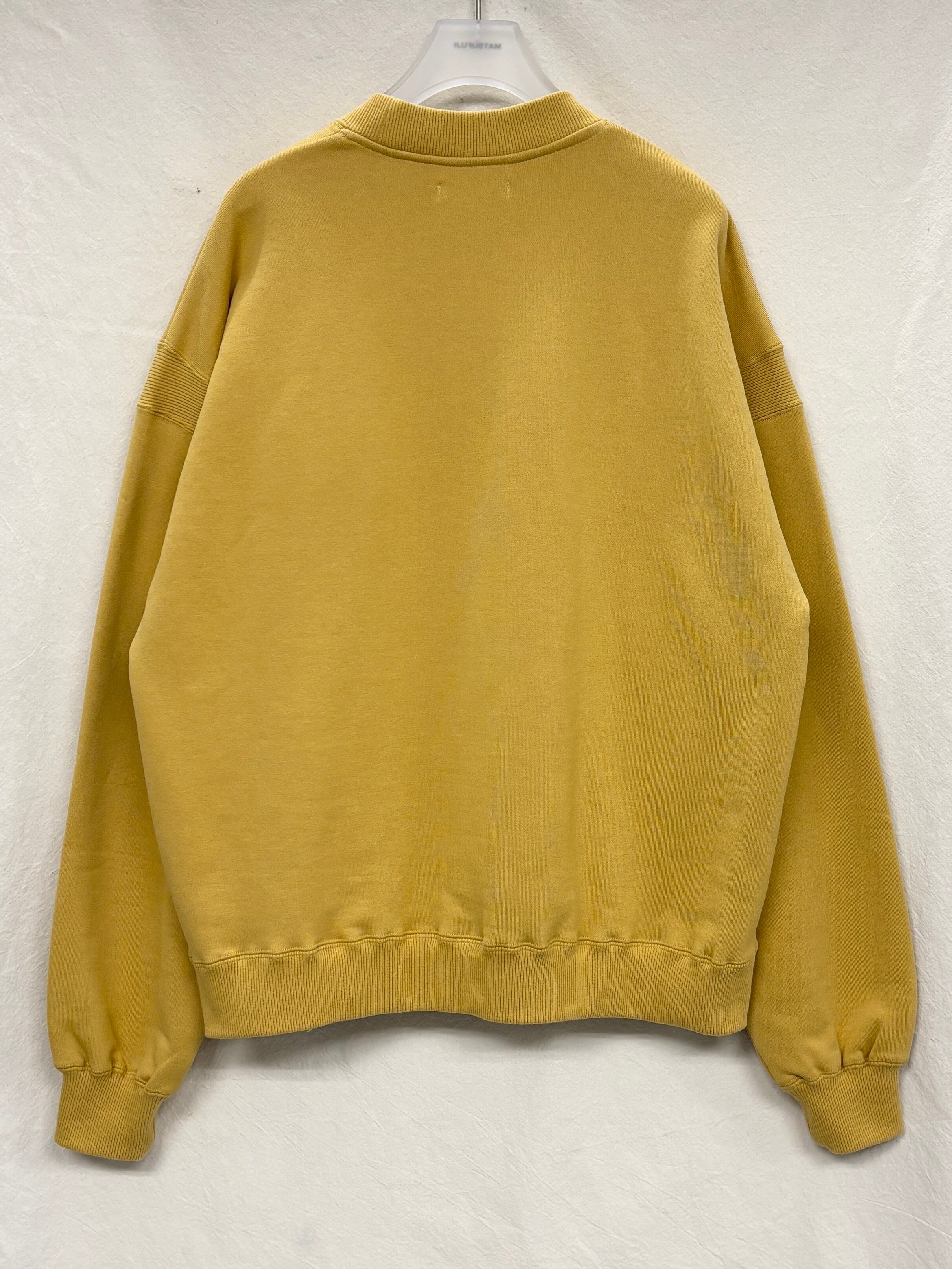 MATSUFUJI / Embroidery Sweat Shirt (YELLOW) | THE MODERN AGE