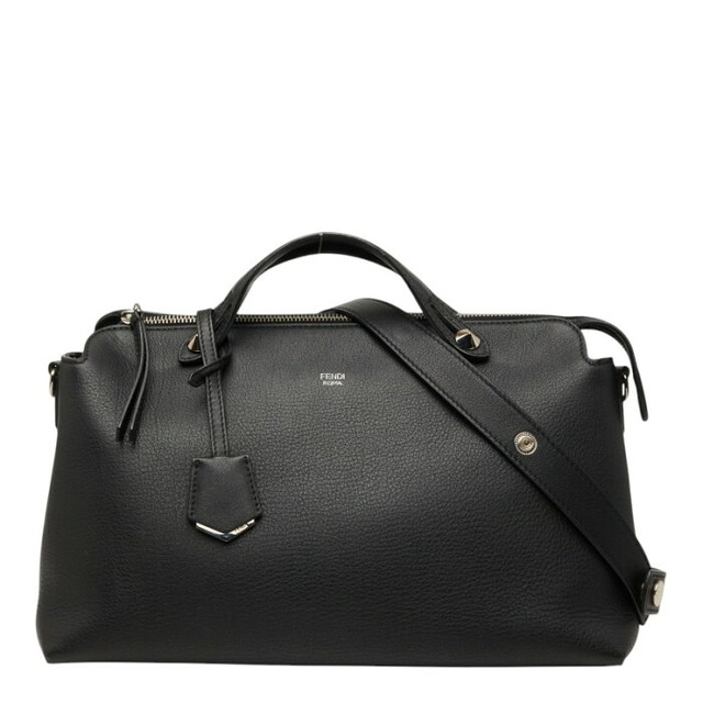 フェンディ バイザウェイ ラージ ハンドバッグ ショルダーバッグ2WAY 8BL125 ブラック レザー レディース FENDI 【中古】