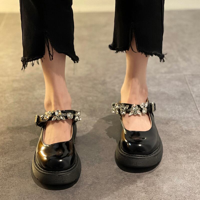 サマースタイルクリスタルレザー 靴 シューズ 夏物 フラワーデザイン 部族の婦人靴23902988375