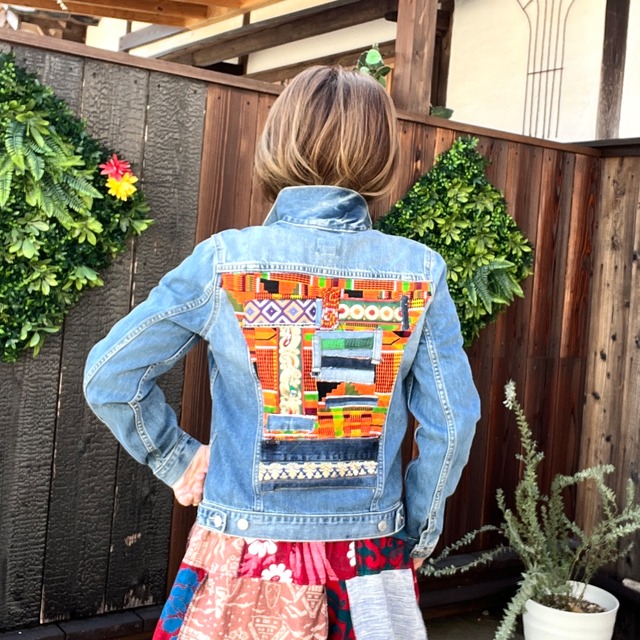 リメイクデニムアフリカンGジャン