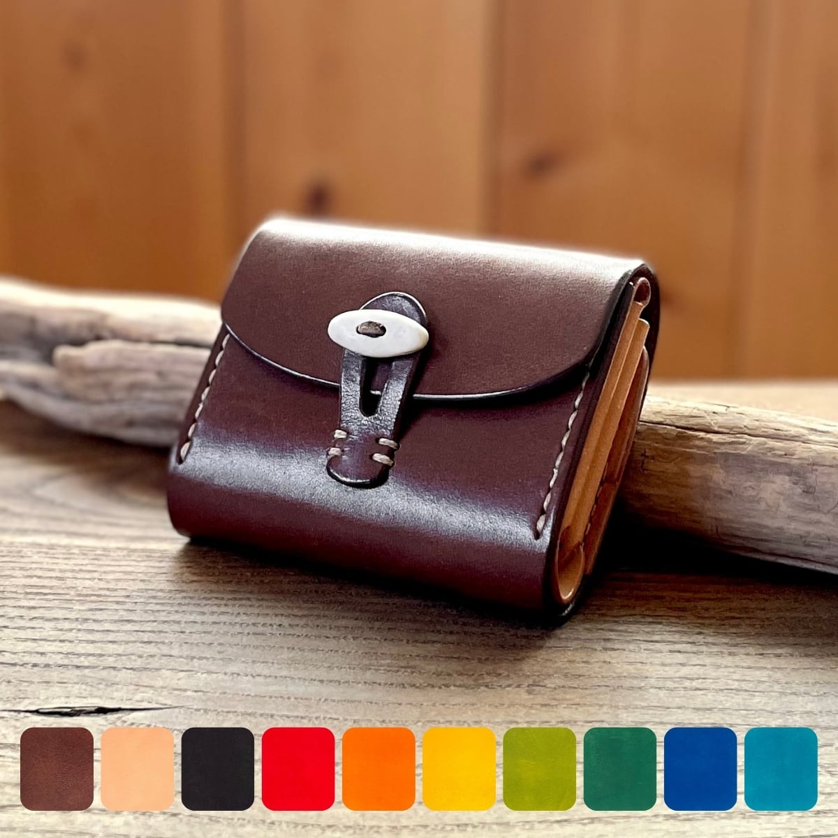 ミニウォレット 刻印サービス付［全10色］Small Wallet［10 colors