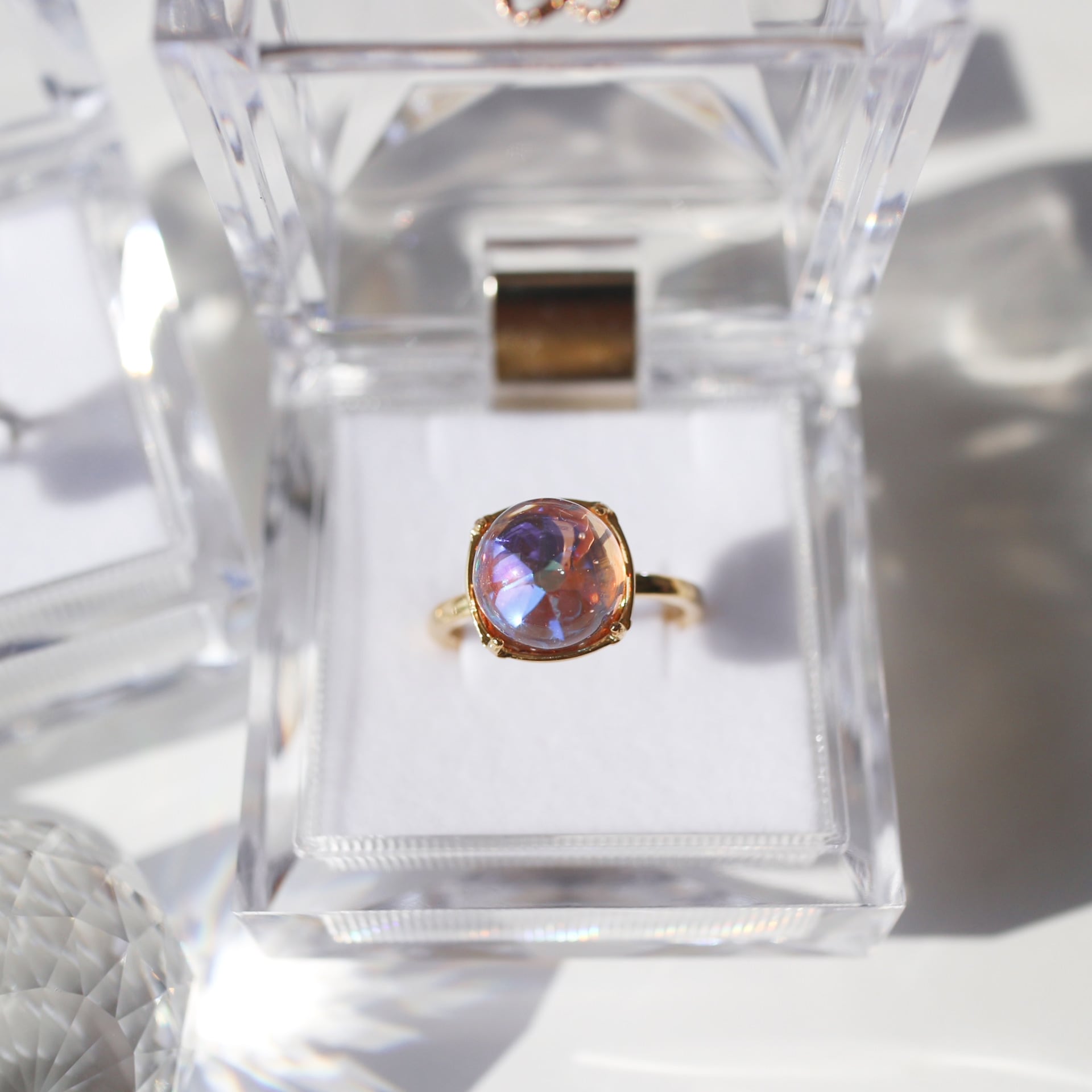 シャボン玉リング(ピンクオーロラ) | マルベリコ