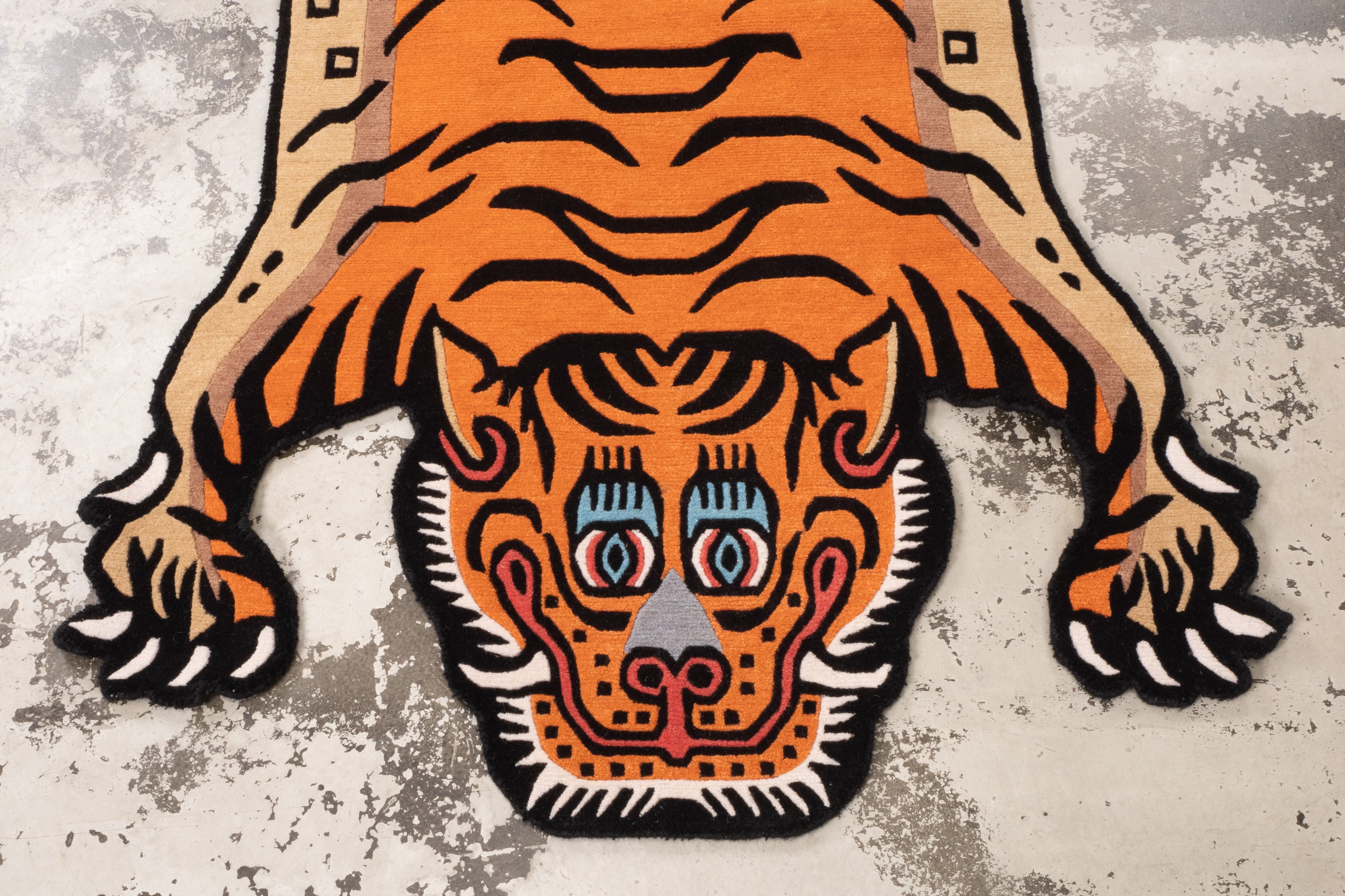 Tibetan Tiger Rug 《Lサイズ•ウール・オリジナル3・トラディショナル
