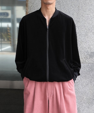 UNIVERSAL PRODUCTS. / 263-60101 VELOUR BLOUSON(BLACK)
