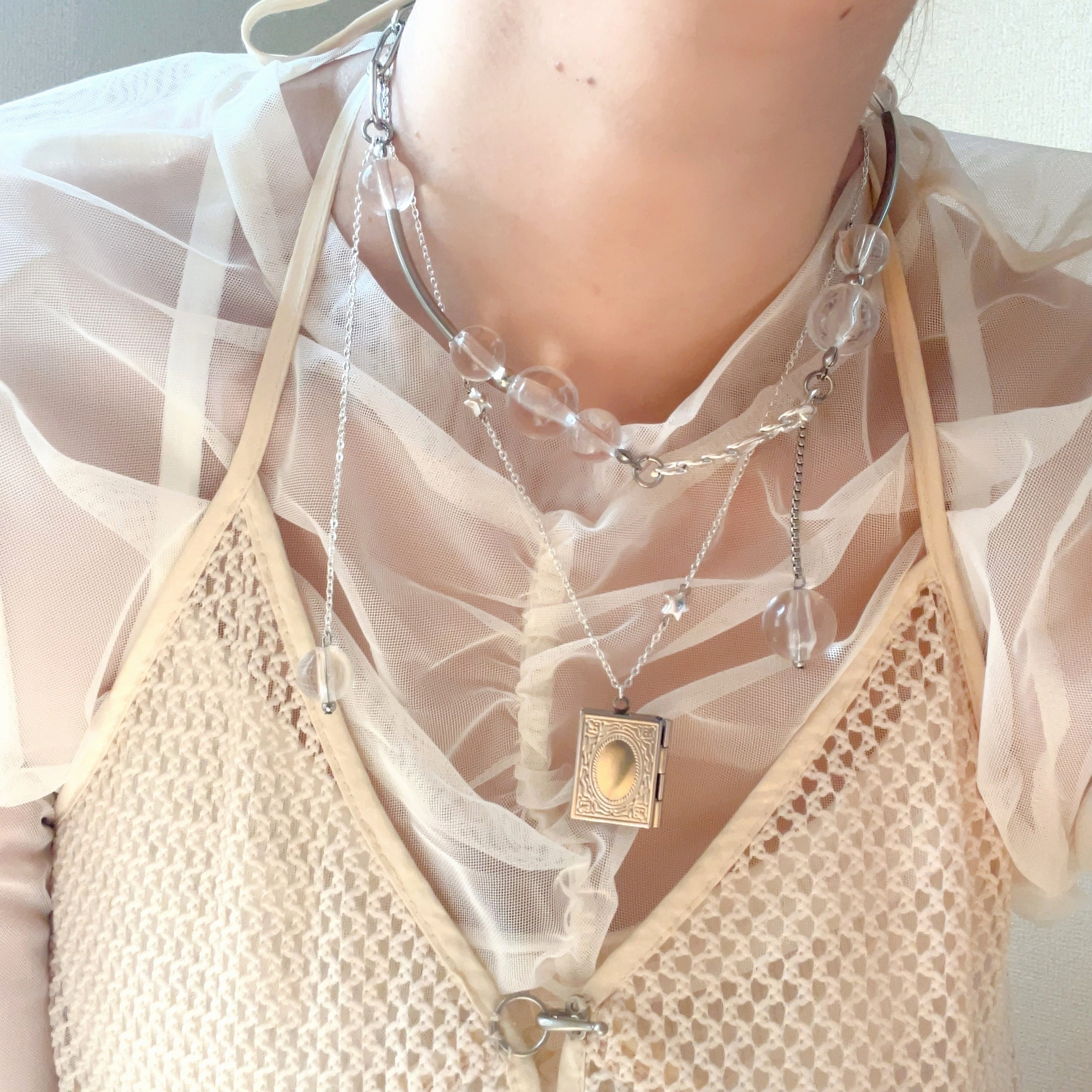 open pendant necklace［2type］ | saze