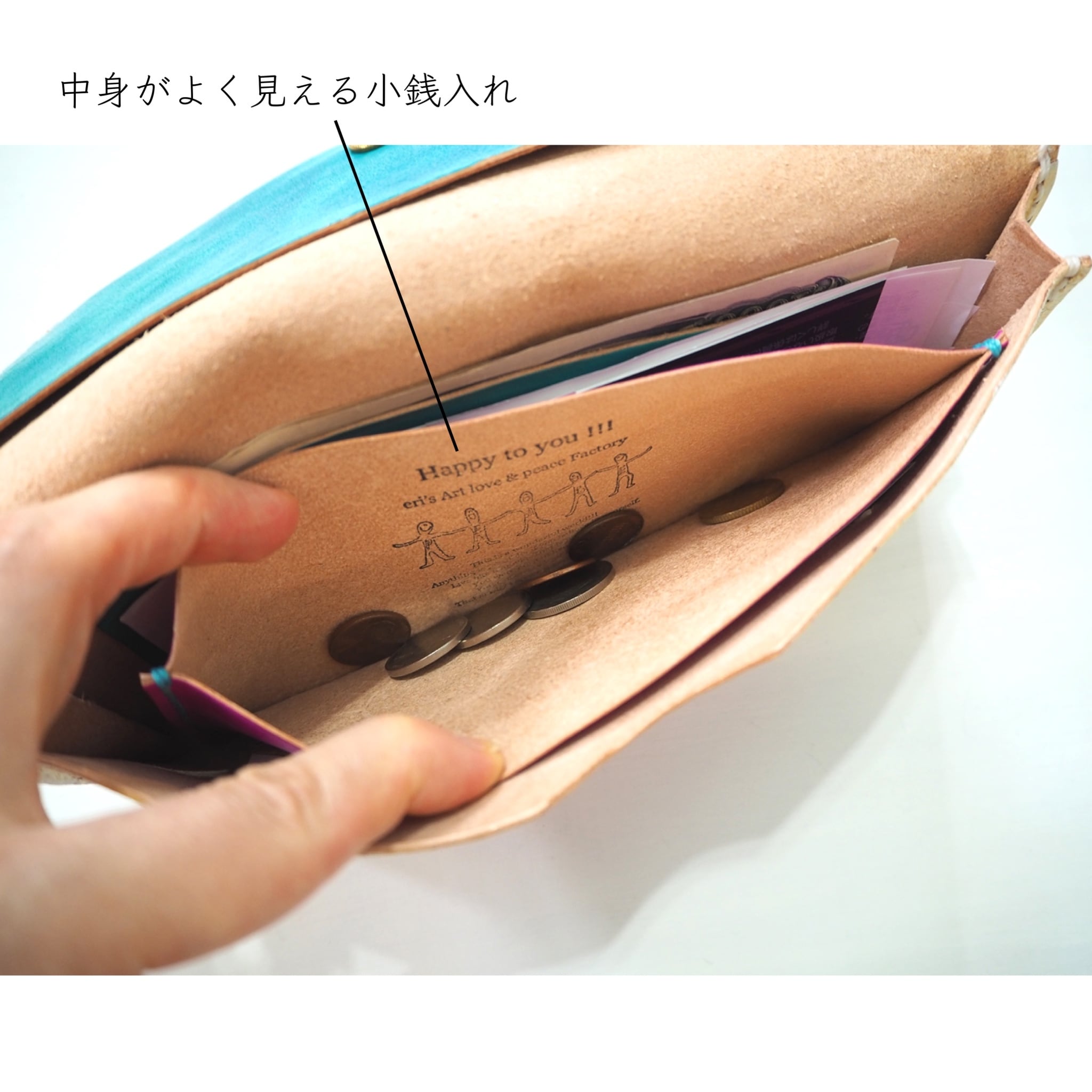 レザー製eri’s Art 長財布 長財布 LE-1397 | eri's Art love & peace Factory