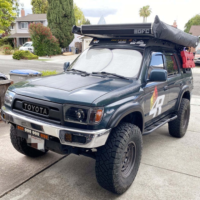 トヨタ 4ランナー 3代目 (1995-2002) Lensun 85W フードフレキシブルソーラーパネル