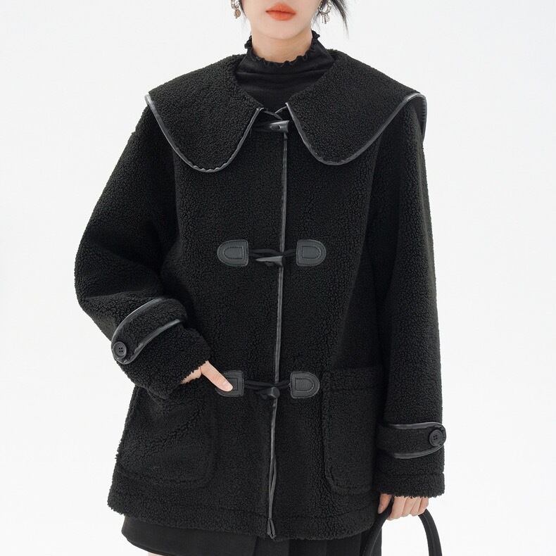 Sailor collar boa duffle coat 717 | entire...