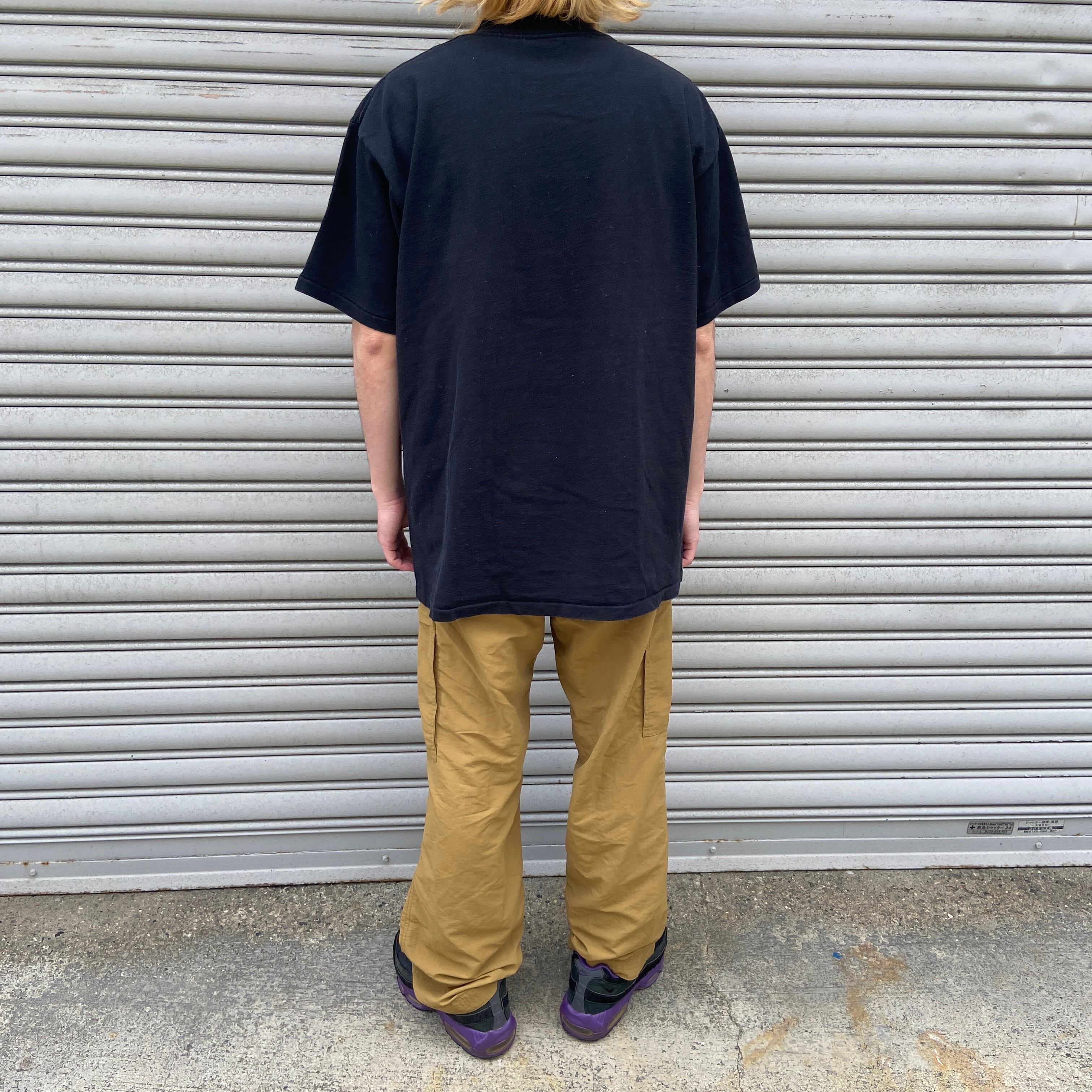 90s USA製 アインシュタイン発光プリントTシャツ 偉人Tシャツ 黒 XL 