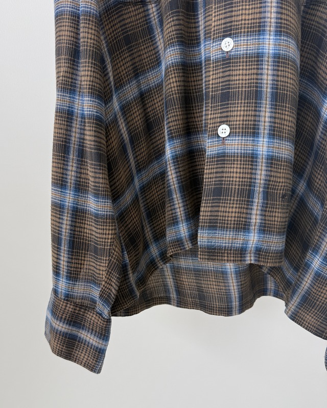 -Grant`s Men`s Wear- Vintage 60~70s M open collar shirt