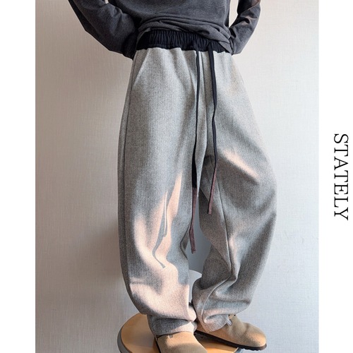 ヘリンボーン ウールEasy Trousers_B13 画像