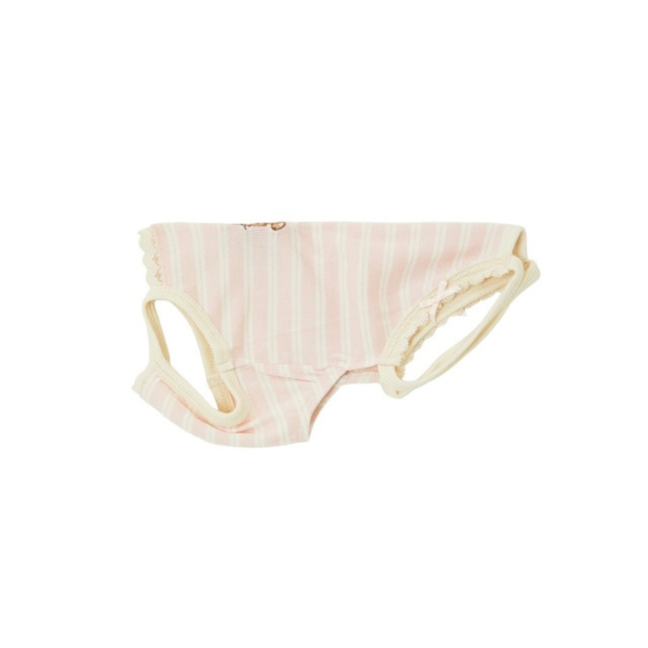 【予約】[ thesallyslaw ] Bunny Romper｜Pink Milk Stripe - 14
