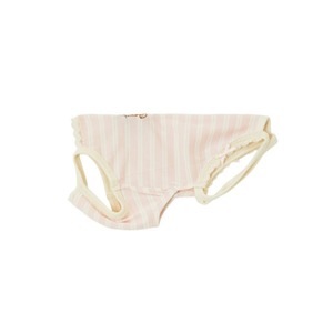 【予約】[ thesallyslaw ] Bunny Romper｜Pink Milk Stripe