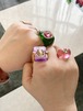 ジェリーリング「スクエア」「ハートクローバー」・Jelly  Ring
