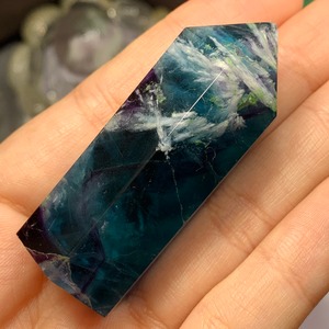 7濃いブルー系エンジェルフェザーフローライトポイント