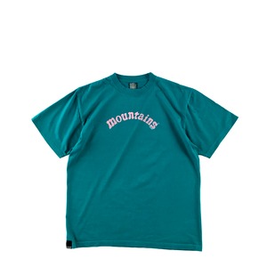 Mountains Logo T-SHIRT  /　Teal Blue