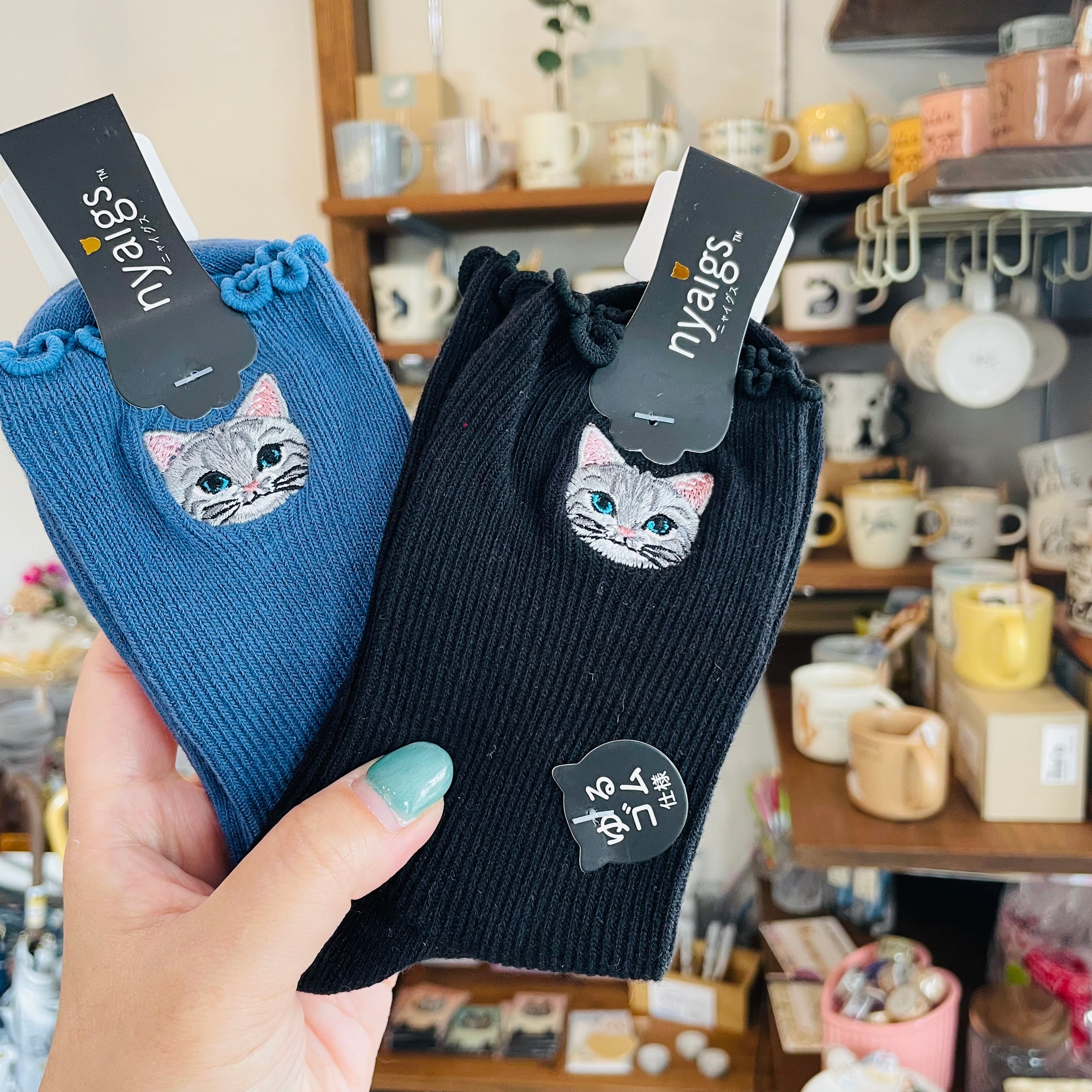 アメショ 靴下|レディースソックス 猫 ねこ ネコ 猫雑貨 猫グッズ かわいい プレゼント ギフト 贈り物