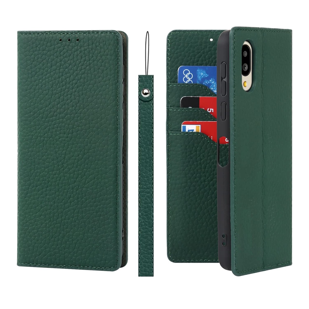 Eastwave シンプルスマホ6 ケース 本革 牛革 BASlO active / A201SH ケース 手帳型 Simple Sumaho ...