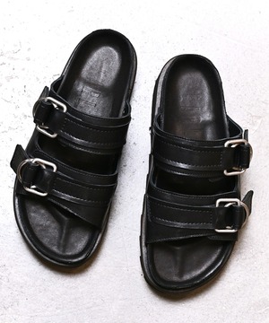 Double buckle footbed sandals / ER4304 /【SAMPLE SALE】