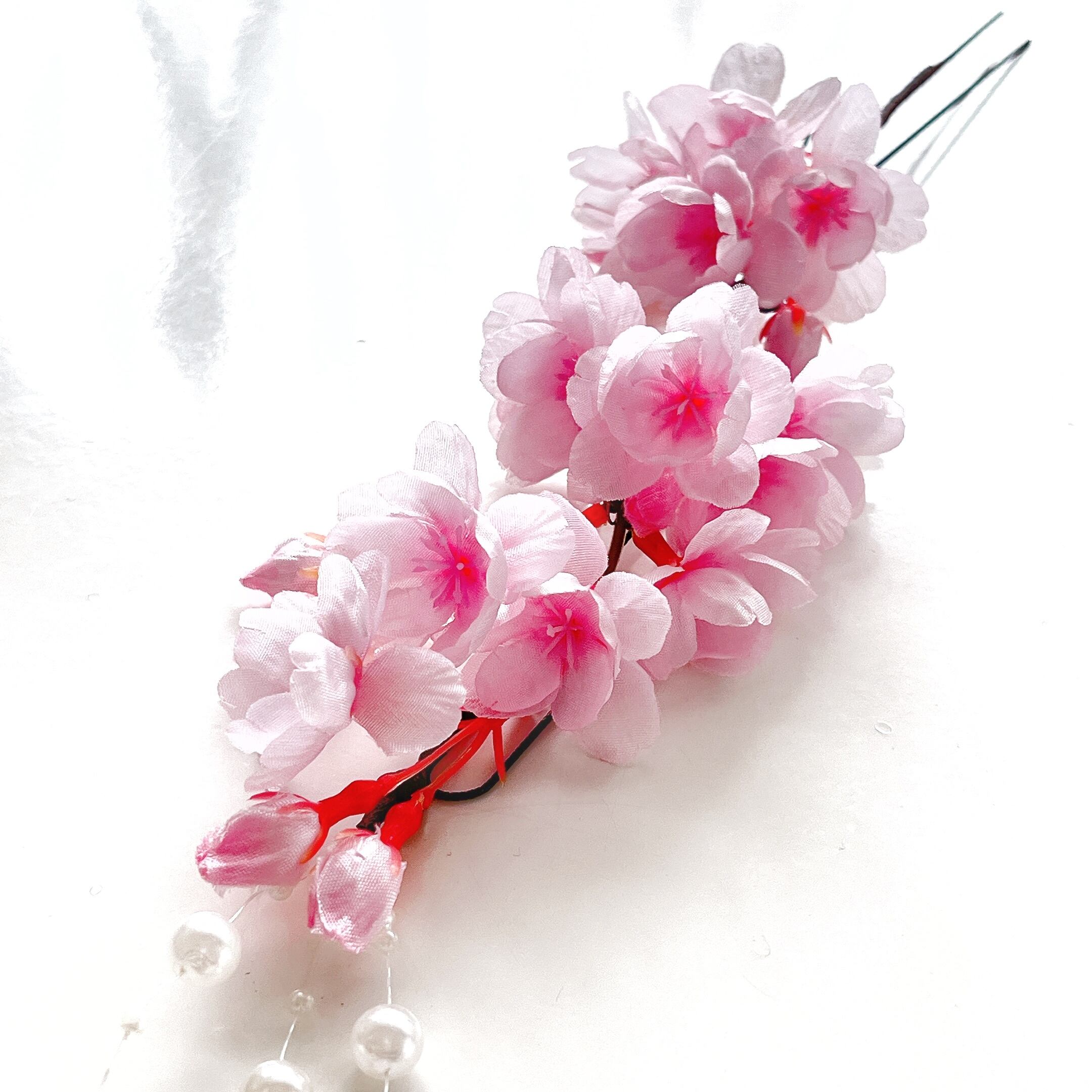 可憐なミニ桜・Uピン髪飾り】桜のヘアアクセサリーセット | ブルーブラン