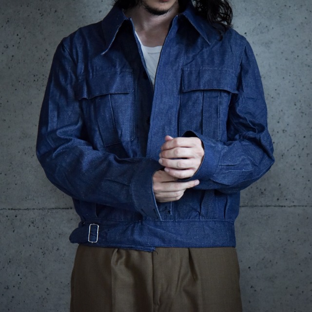 DEAD STOCK】Italian Army Denim Jacket イタリア軍 デニムジャケット 