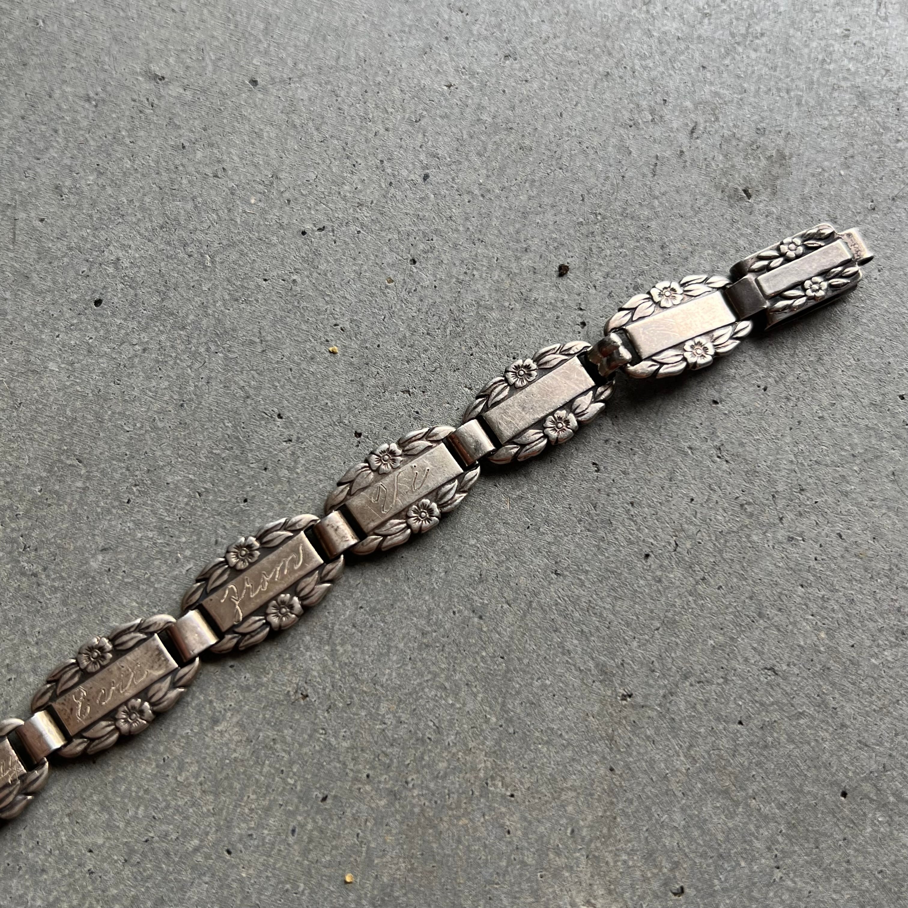 1940s WW2 SWEET HEART JEWELRY BRACELET | BUFF STOCK YARD