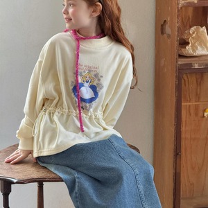 春アリスプリントくびれトレーナー