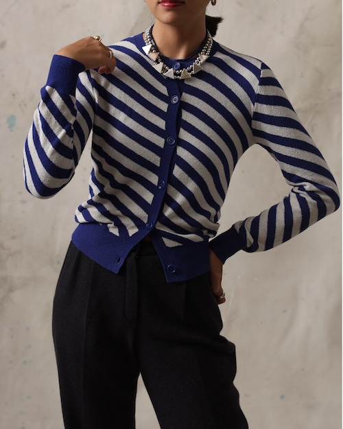 Dries Van Noten / Striped Knit Cardigan