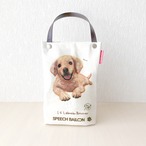 【ラブラドール】「I ♡ PET」ペットボトルホルダー（ペットボトルバック）イエローラブ／お散歩バッグ  のコピー