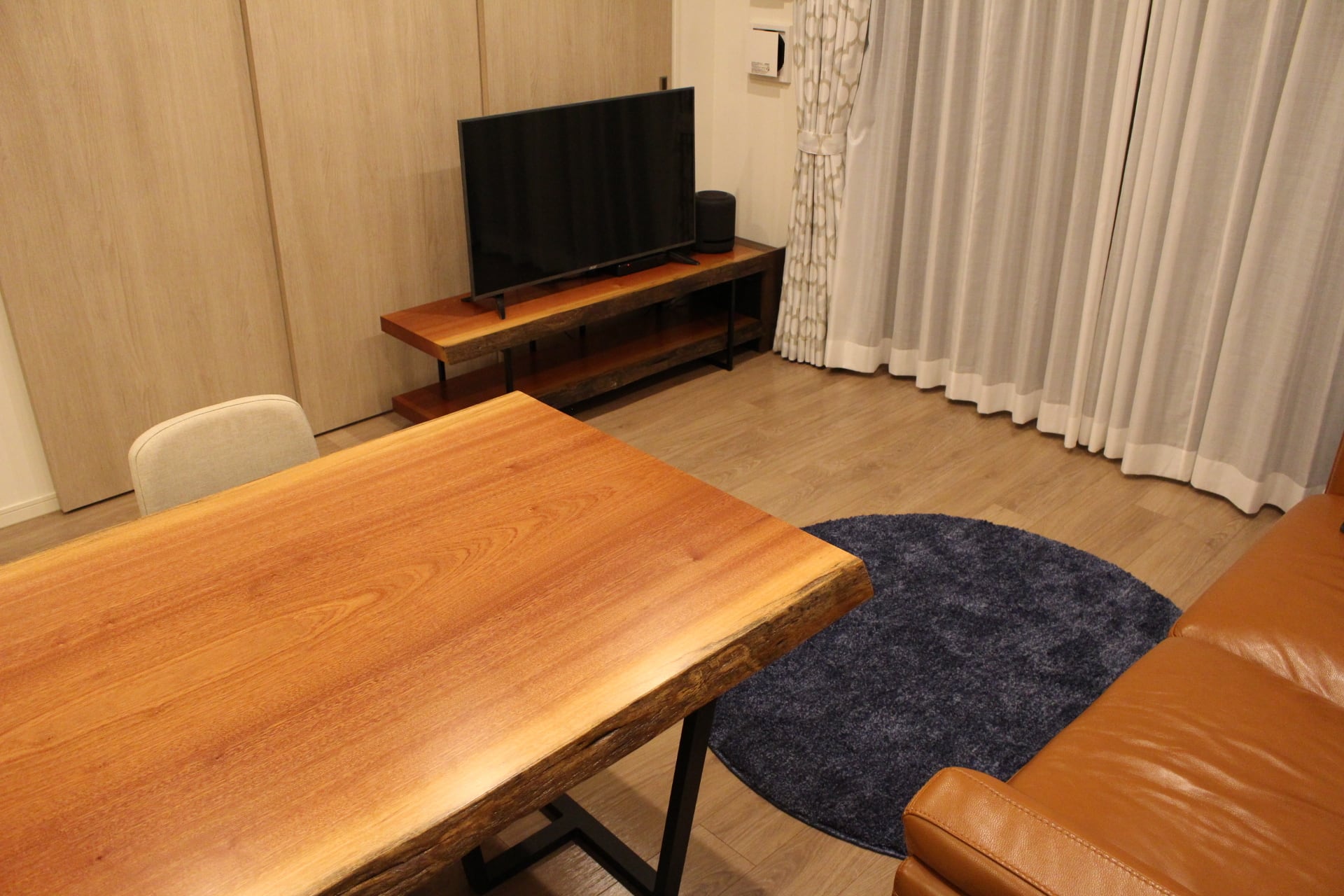 テレビボード(一枚板） オーダーイメージ | 千年家具 - 一枚板