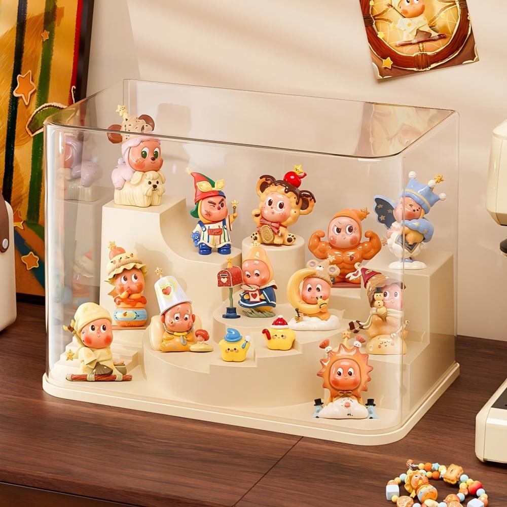 ぬいぐるみ 展示ケース 大容量 透明 アクリル 階段式 収納ボックス