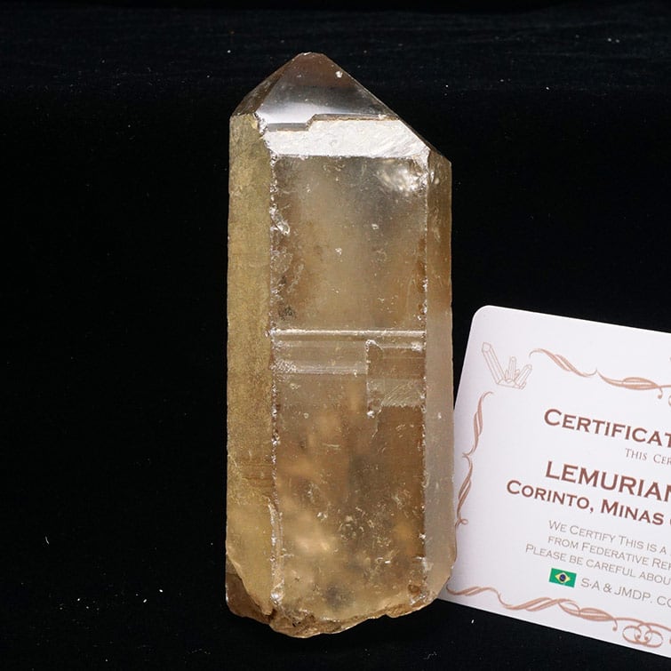 レムリアンシード スモーキークォーツ 原石 ブラジル ミナスジェライス州 コリント産 証明書付属 一点物 281-236