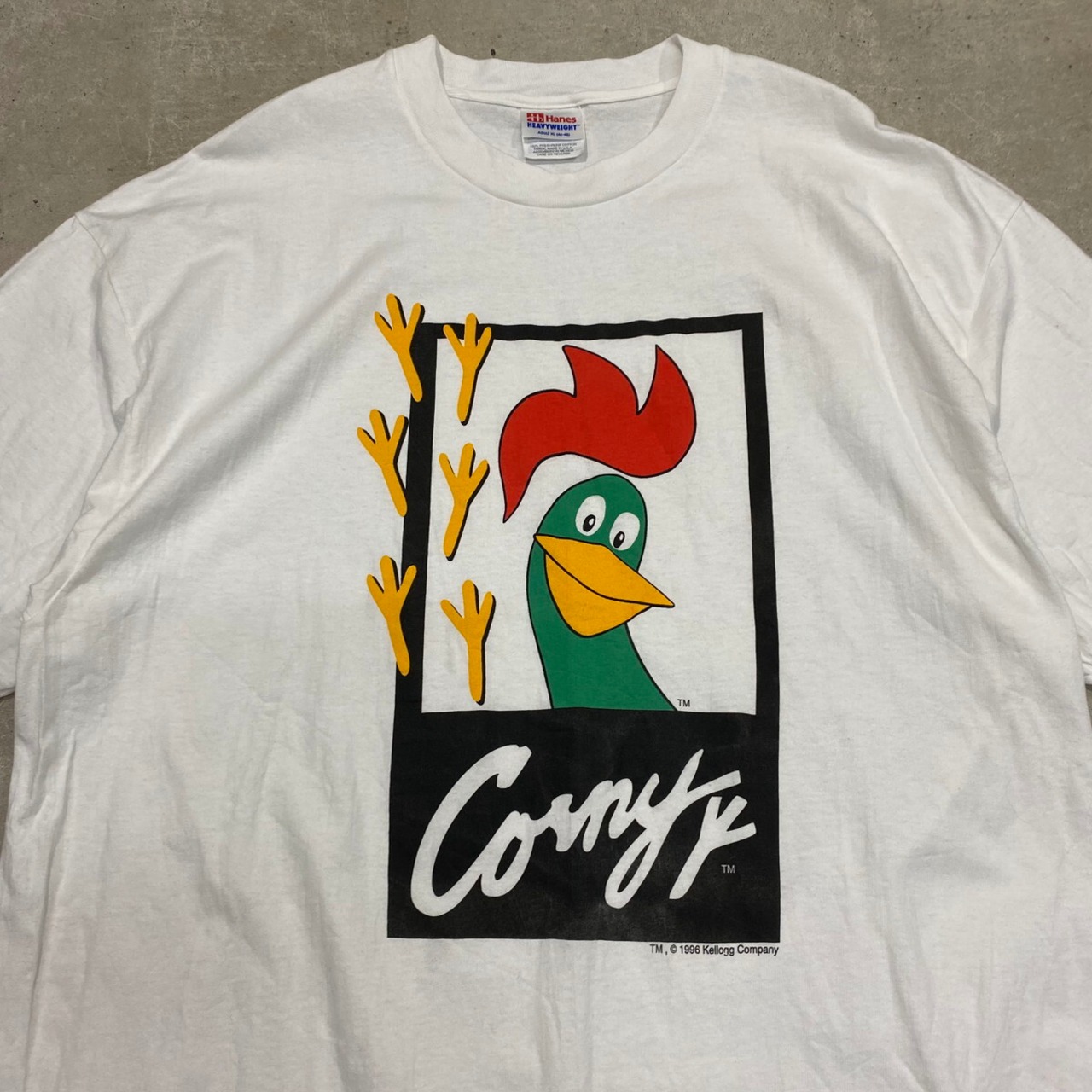 90年代 kellogg ケロッグ CONY コニー 企業 プリントTシャツ メンズXL 