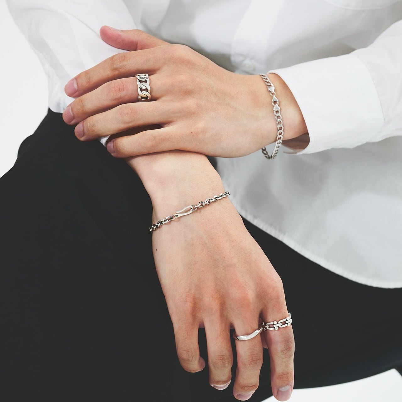 hook chain bracelet (B35) | Wanna shop
