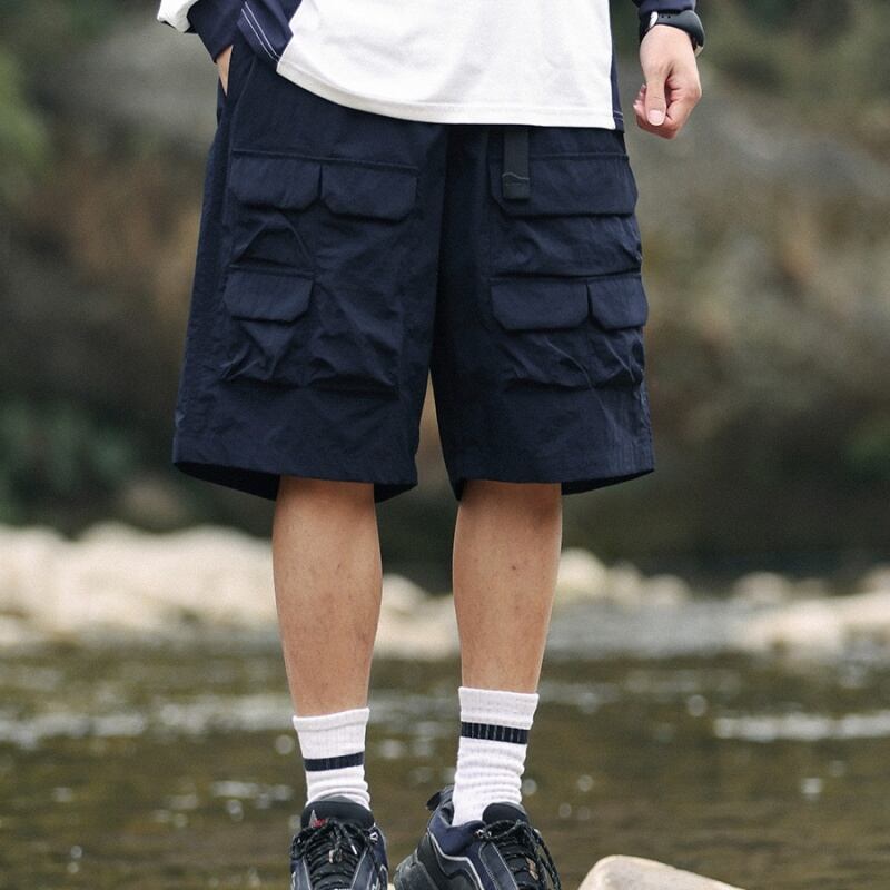 マルチポケットワイドレッグショートパンツ A18947