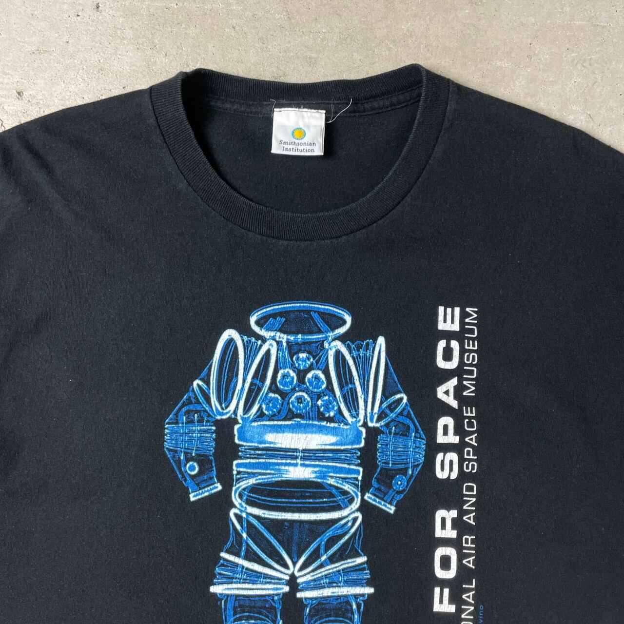 00s 国立航空宇宙博物館 tシャツ Lサイズ ネイビー 古着 90\u0027s 