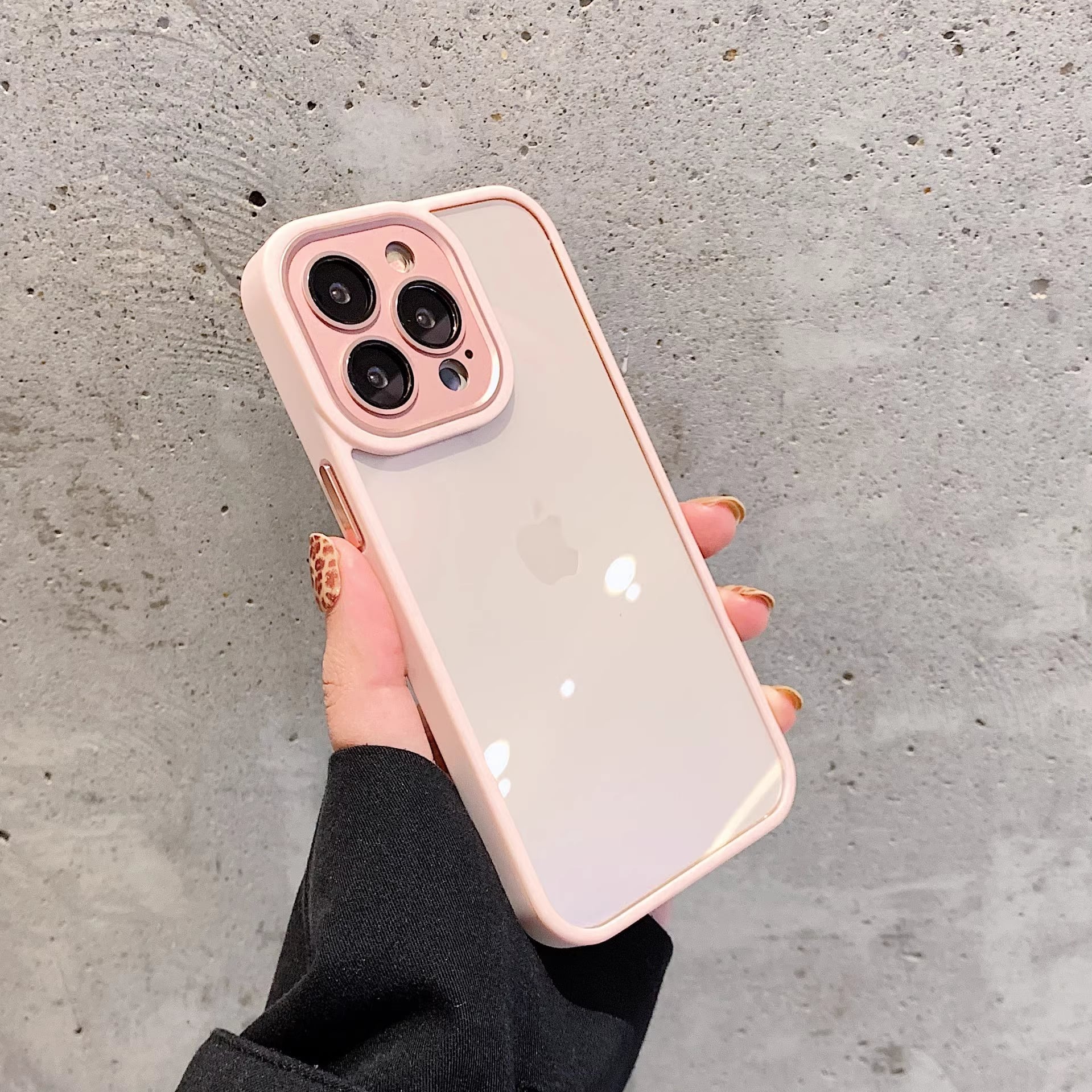 iPhone15シリーズ対応】シンプルでかっこいい◎耐衝撃 クリアケース 7