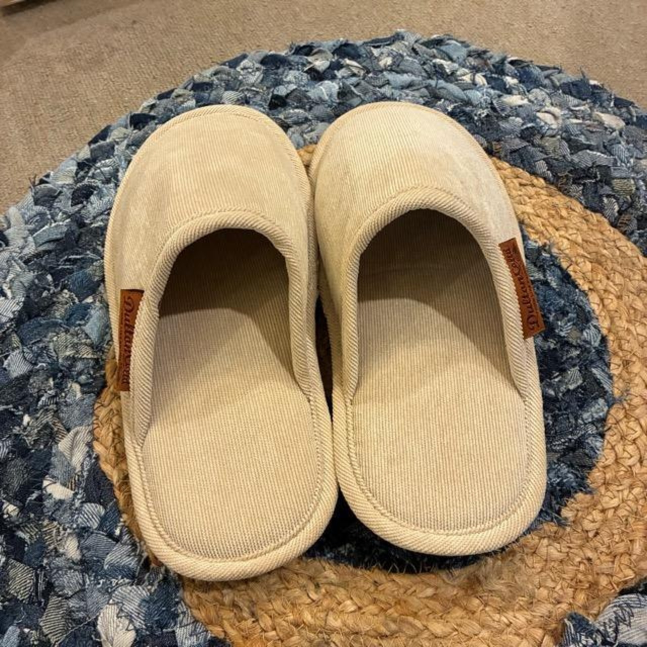 DULTON　ダルトン　ワンタグコーデュロイルームシューズ　ベージュ　CORDUROY SLIPPERS EV　レディース　スリッパ　ブラウン　ブラック　室内履き