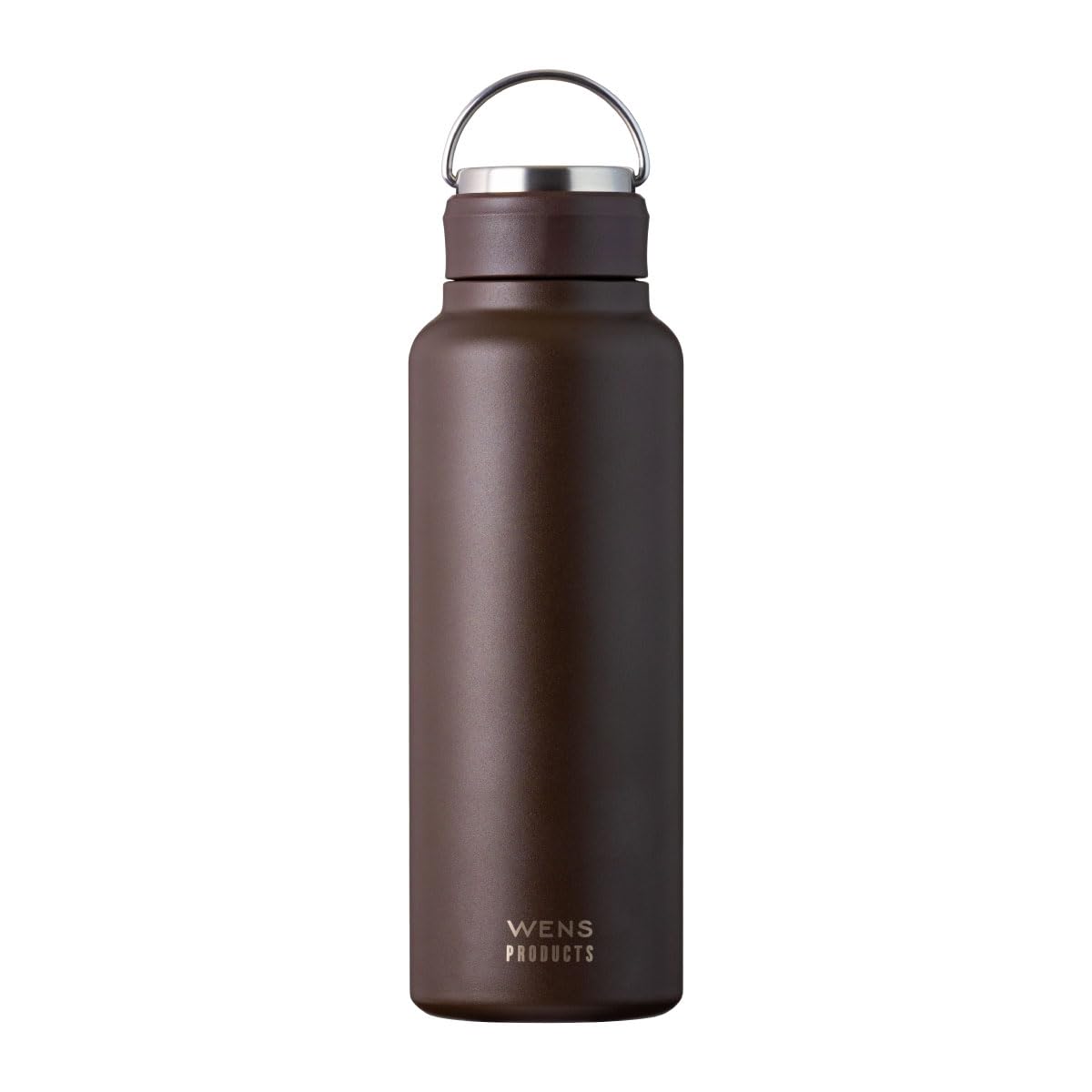 【特価処分】アトラス 水筒 1000ml 保冷 保温 真空断熱 ステンレス パッキン一体型 ハンドル付き シームレス スクリューボトル 直飲み 洗いやすい お手入れ楽 アウトドア WENS ウェンズ ブラウン 白湯 AWSL-1000BR