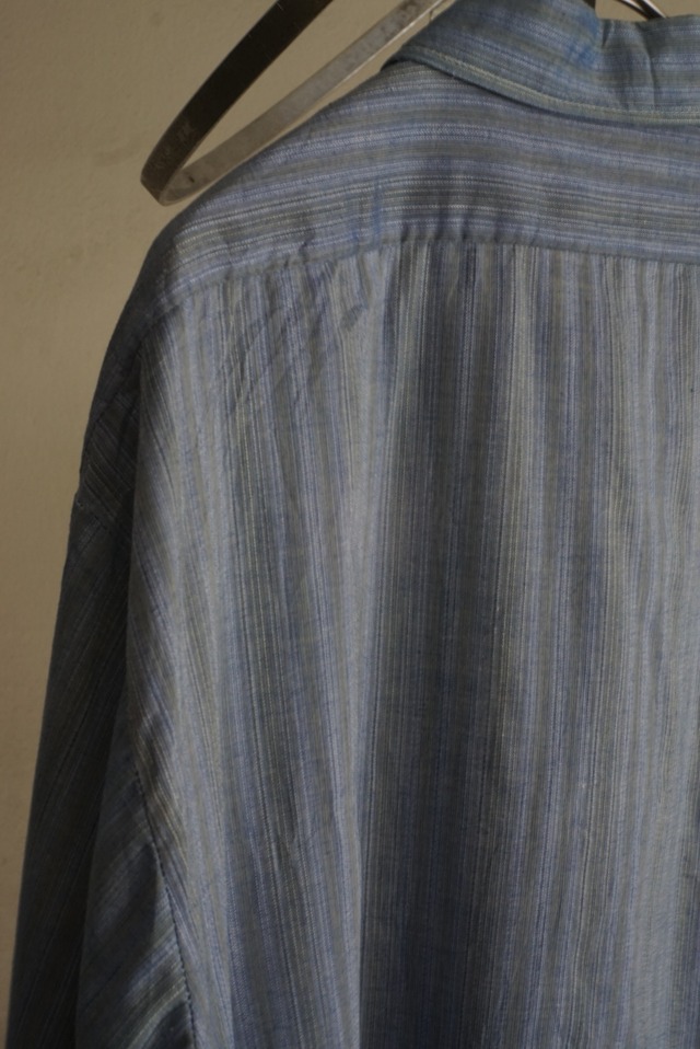 70s Blue Shadow Stripe Shirt