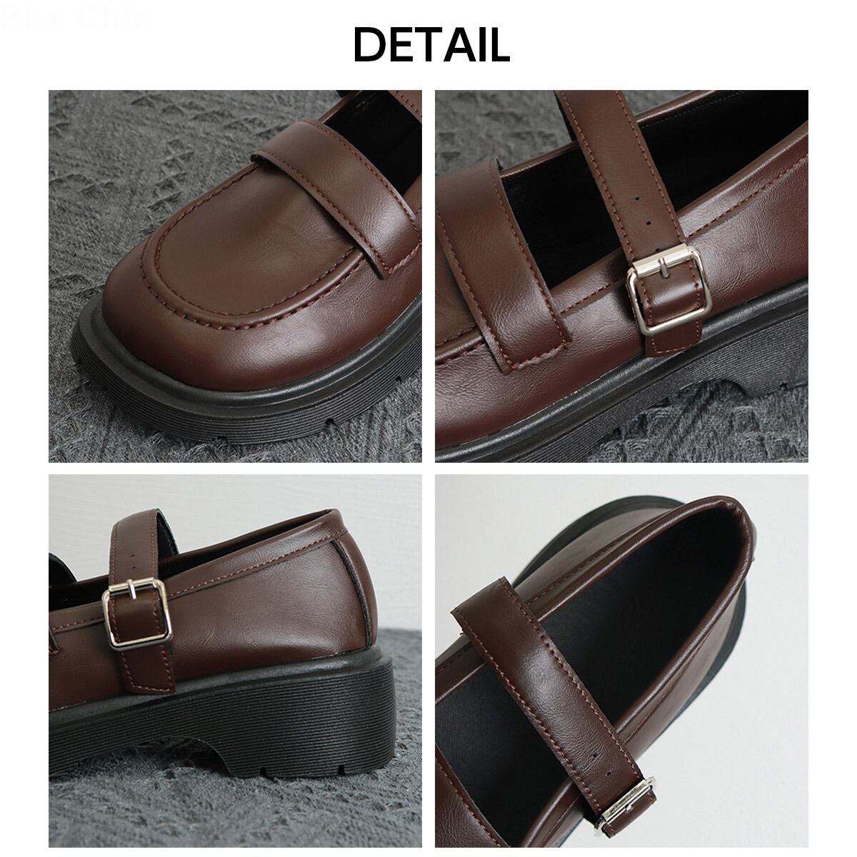 ローファー 厚底 太ヒール レディース 韓国 通勤 通学 学生 大人 カジュアル シンプル 歩きやすい 疲れにくい 学院風 シューズ 靴 大人可愛い 大人女子