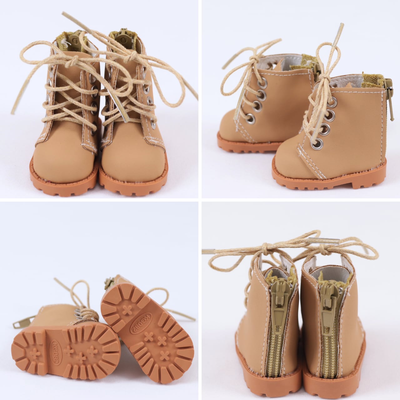 PU靴 ブーツ 20cm用 革靴 シューズ ファスナー 03020010 ぬい服